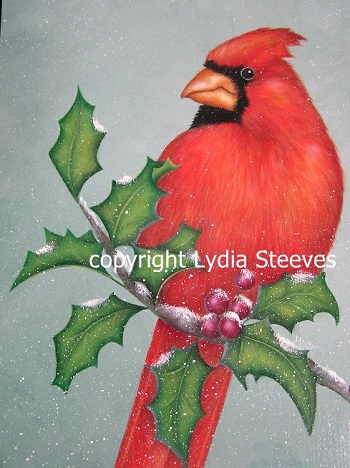Christmas Cardinal Acrylic e-Packet